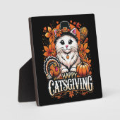 Happy Catsgiving – Thanksgiving Kattenfeest Fotoplaat (Voorkant)