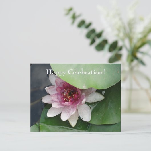 Happy Celebration Aangepaste gelegenheden Bloemen  Briefkaart (Staand voorkant)