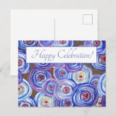 Happy Celebration Elegant Briefkaart (Voorkant / Achterkant)