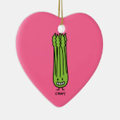 Happy Celery Stalk Bunch green fibre Keramisch Ornament (Rechts)