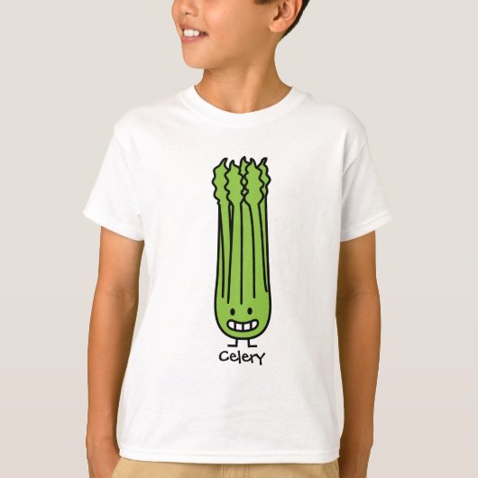 Happy Celery Stalk Bunch green fibre T-shirt (Voorkant)