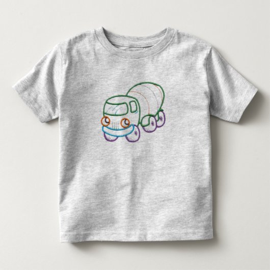 Happy Cement Truck Kinder Shirts (Voorkant)