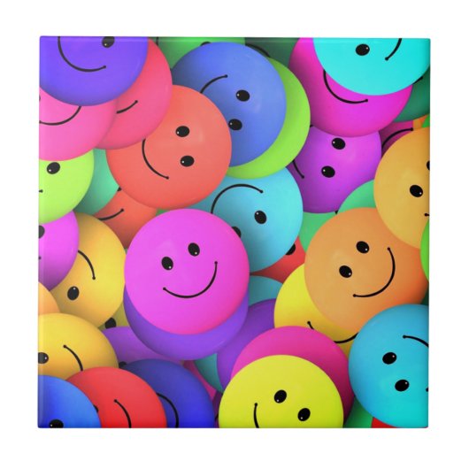 Happy Ceramic Tegel Smile Tegeltje (Voorkant)