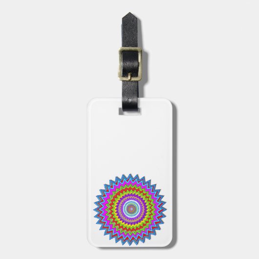 Happy Chakra Art Bagagelabel (Voorkant verticaal)