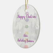 Happy Chakras New age Kerstmis Keramisch Ornament (Links)