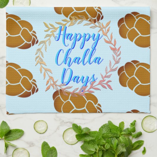 Happy Challa Days Theedoek (Gevouwen)