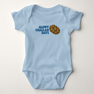 Happy Challah Day Chanukah Hanukkah Joodse Holiday Romper