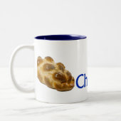 Happy Challah-days Blue-lining Mok (Links)