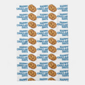 Happy Challah Days Chanukah Hanukkah Bread Loaf Theedoek (Verticaal)