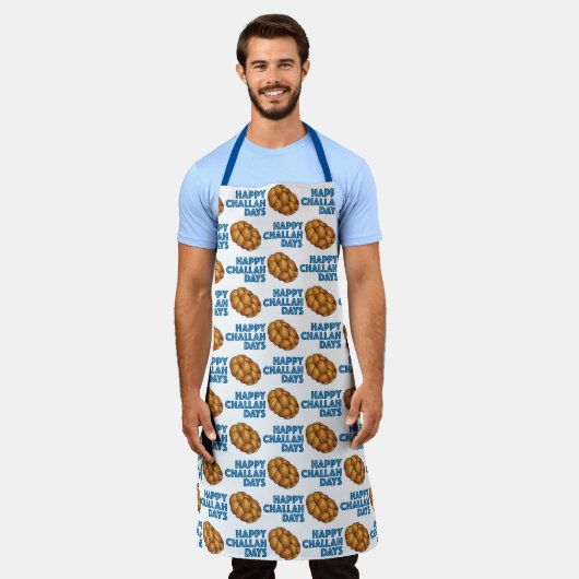 Happy Challah Days Feestdagen Hanukkah Chanukah Schort (Gedragen)