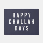 Happy Challah Days | Funny Holiday Chanukah Deurmat (Voorkant)