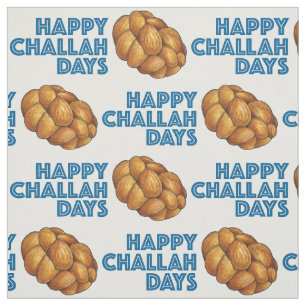 Happy Challah Days Hanukkah Chanukah Bread Loaf Stof