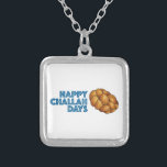 Happy Challah Days Hanukkah Chanukah Gift Ketting<br><div class="desc">Ketting heeft een originele markeringsillustratie van een brood met challah,  met HAPPY CHALLAH DAYS in een leuk lettertype. Geweldig voor Hanukkah cadeau!</div>