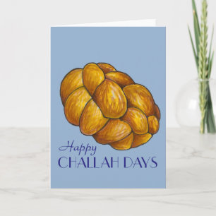 Happy Challah Days Hanukkah Chanukah Holiday Bread Feestdagen Kaart