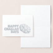 Happy Challah Days Hanukkah Chanukah Holiday Bread Folie Kaarten (Display)