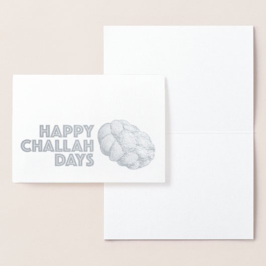 Happy Challah Days Hanukkah Chanukah Holiday Bread Folie Kaarten (Display)