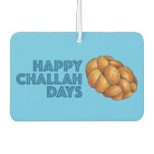 Happy Challah Days Hanukkah Chanukah Holiday Bread Luchtverfrisser (Voorkant)