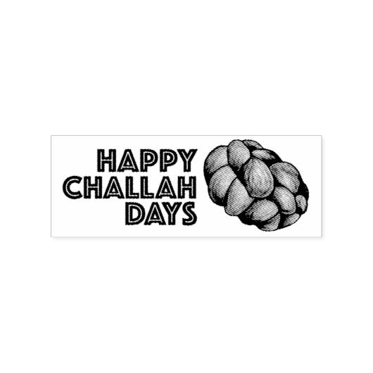 Happy Challah Days Hanukkah Chanukah Holiday Bread Rubberstempel (Afrduk)