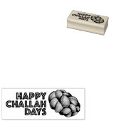 Happy Challah Days Hanukkah Chanukah Holiday Bread Rubberstempel (Gestempeld)