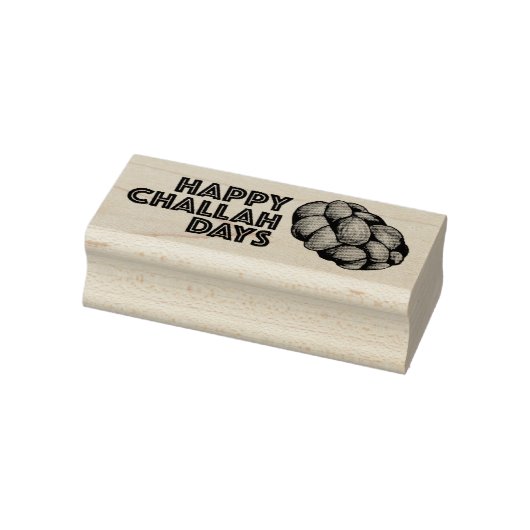 Happy Challah Days Hanukkah Chanukah Holiday Bread Rubberstempel (Stempel)