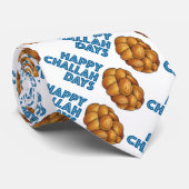 Happy Challah Days Hanukkah Chanukah Holiday Bread Stropdas (Opgerold)