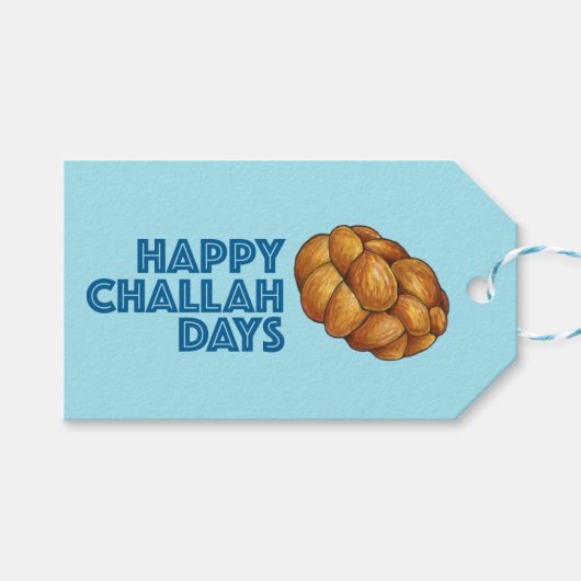 Happy Challah Days Hanukkah Chanukah Holiday Cadeaulabel (Voorkant (Horizontaal))