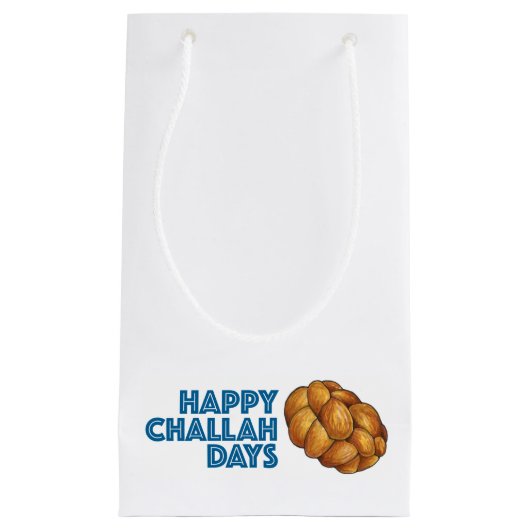 Happy Challah Days Hanukkah Chanukah Holiday Klein Cadeauzakje (Voorkant)