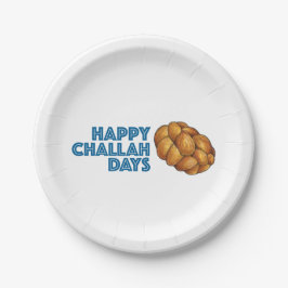 Happy Challah Days Hanukkah Chanukah Holiday Party Papieren Bordje