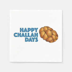 Happy Challah Days Hanukkah Chanukah Holiday Party Servetten