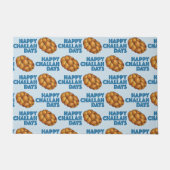 Happy Challah Days Hanukkah Chanukah Joodse brood Deurmat (Voorkant)