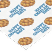 Happy Challah Days Hanukkah Chanukah Joodse brood Tafelkleed (Gekanteld)