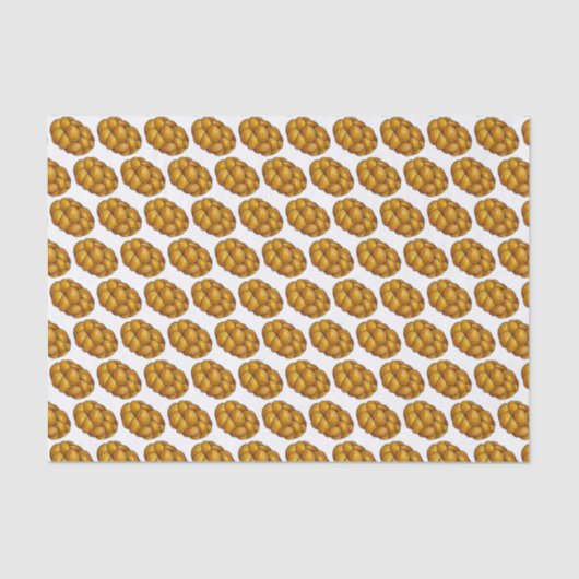 Happy Challah Days Hanukkah Chanukah Joodse brood Tissuepapier (Voorkant)