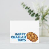 Happy Challah Days Hanukkah Chanukah Loaf Bread Feestdagenkaart (Staand voorkant)