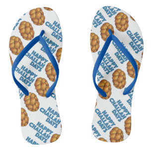 Happy Challah Days Hanukkah Jewish Holiday Bread Teenslippers