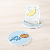 Happy Challah Days Hanukkah Jewish Holiday Bread Zandsteen Onderzetter (Zijkant)