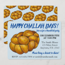Happy Challah Days Hanukkah Party Joodse Feestdage