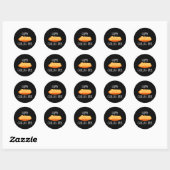 Happy Challah Days Hanukkah Ronde Sticker (Vel)
