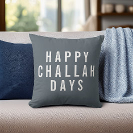 Happy Challah Days Holiday Decor Kussen