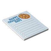 Happy Challah Days Jewish Holiday Hanukkah Bread Notitieblok (Schuin)