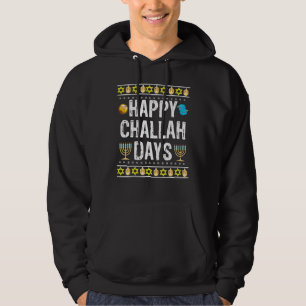 Happy Challah Days Jewish Holiday Hoodie