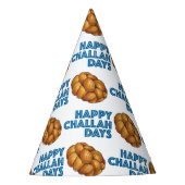 Happy Challah Days Jwish Feestdagen Bread Loaf Feesthoedjes (Voorkant)
