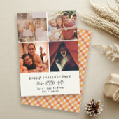 Happy Challah Days Modern Hanukkah Foto Collage Feestdagenkaart