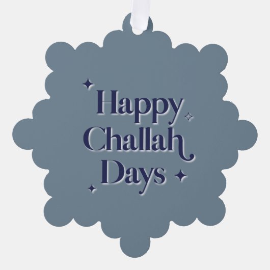 Happy Challah Days Ornament Kaart (Voorkant)
