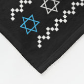 Happy Challah Days Ugly Christmas Hanukkah  Fleece Deken (Hoek)