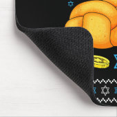 Happy Challah Days Ugly Christmas Hanukkah  Muismat (Hoek)