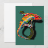 Happy Chameleon Kaart (Voorkant / Achterkant)