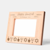 Happy Chanoeka 5x7 gepersonaliseerd Gegraveerde Lijstjes (Links)