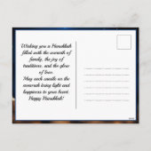 🕎 Happy Chanoeka, aangepaste naam en tekst Feestdagenkaart (Achterkant)