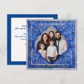 🕎 Happy Chanoeka, aangepaste tekst Feestdagenkaart (Voorkant / Achterkant)