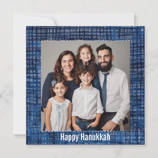 🕎 Happy Chanoeka, aangepaste tekst Feestdagenkaart (Voorkant)